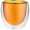 Стакан с двойными стенками Glass Bubble, желтый с логотипом в Санкт-Петербурге заказать по выгодной цене в кибермаркете AvroraStore