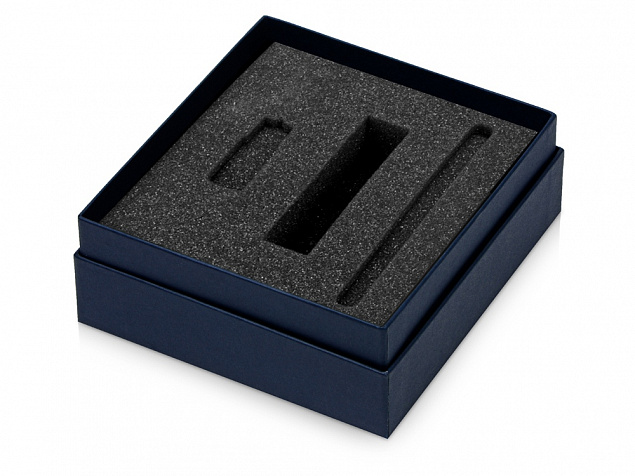 Коробка с ложементом Smooth M для зарядного устройства, ручки и флешки с логотипом в Санкт-Петербурге заказать по выгодной цене в кибермаркете AvroraStore