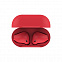 Наушники беспроводные с зарядным боксом TWS AIR SOFT, цвет красный  с логотипом в Санкт-Петербурге заказать по выгодной цене в кибермаркете AvroraStore