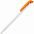 Ручка шариковая Favorite, белая с оранжевым с логотипом в Санкт-Петербурге заказать по выгодной цене в кибермаркете AvroraStore