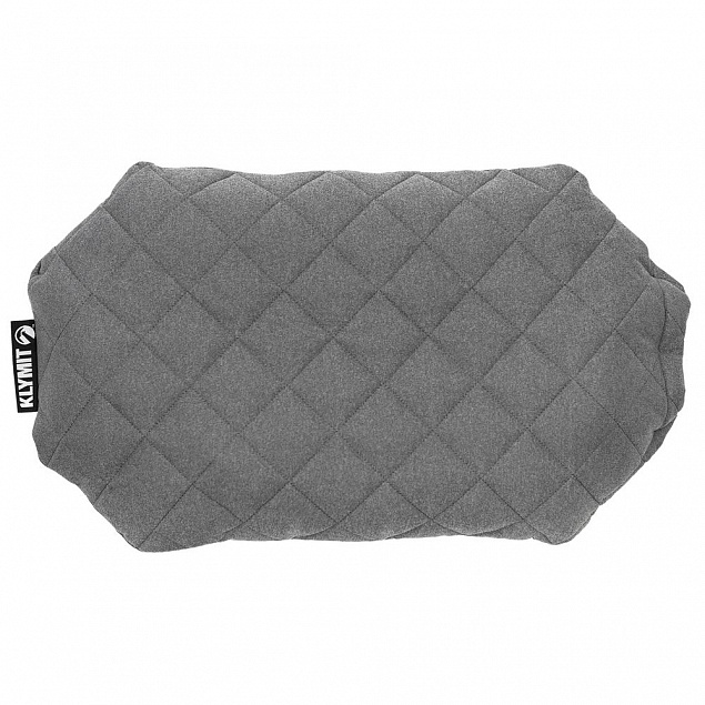 Надувная подушка Pillow Luxe, серая с логотипом в Санкт-Петербурге заказать по выгодной цене в кибермаркете AvroraStore