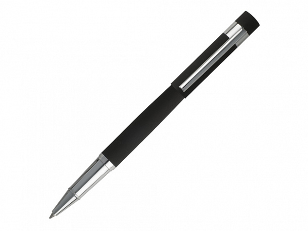 Ручка роллер Loop Black с логотипом в Санкт-Петербурге заказать по выгодной цене в кибермаркете AvroraStore